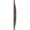Ekena Millwork Warsaw Ceiling Medallion (Fits Canopies up to 3 1/2"), Hand-Painted Rust, 18"OD x 3 1/2"ID x 1 3/8"P CM18WARUS - alternate 2